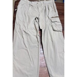 Vintage Y2K Orvis Cargo Hunting Safari Pants Men's Sz 40 Khaki Cotton Zip Pocket